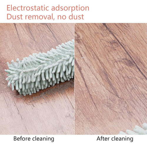 Microfiber Chenille Telescopic Duster with Bendable Head and Washable Stainless Steel Pole 1
