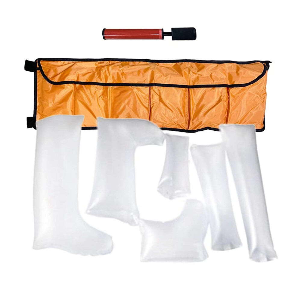 First Aid Air Rail Kit, Inflatable Emergency Fracture Splint with Pump