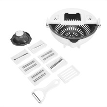 Utensilios de cocina duraderos y resistentes al calor, cortador de verduras multifuncional, colador de silicona para una limpieza rápida,