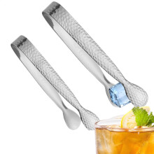 Ice Tongs, Appetizer Tongs, Metal Cocktail Tongs, Set of 2 for Ice Gripping for Tea Party Coffee Bar, 4.3 Inch Appetizer Clip in Food Grade Blue