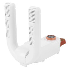 Electric Shoe and Boot Dryer with Timer, Adjustable Folding Rack, 360 Airflow, Gentle Heat