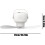 Ceiling fan for tent, with light, batterypowered, USB, remote control – 7200 mAh 5