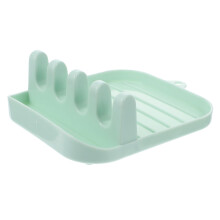 Silicone soup spoon holder kitchen drying mat cutlery storage for chopsticks forks spoons table chopstick stand sky blue