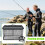 floating fish basket, foldable net container, rubberized net, nonslip rope, 47 l capacity 2
