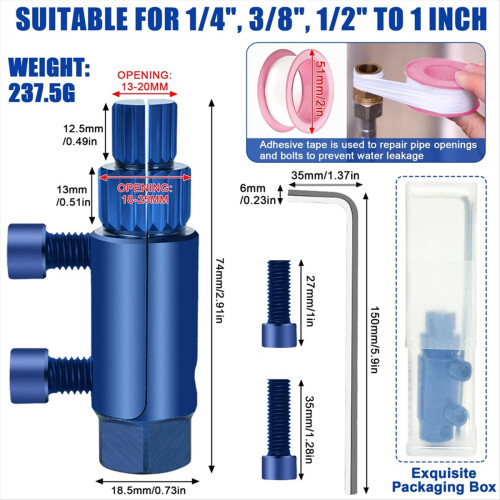 Broken Pipe Thread Extractor Tool, New Faucet Removal Stripped Screw B 2