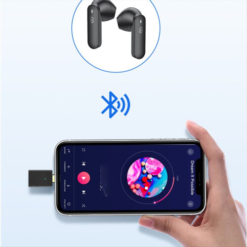 LE Audio LC3 Bluetooth5.4 Transmitter -LL/HD Type-C Wireless Stereo Mu 2