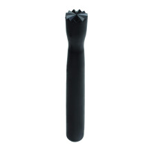 8 Inch Polycarbonate Bar Muddler with Triangular Head Black Cocktail Tool for Fruit and Herbs