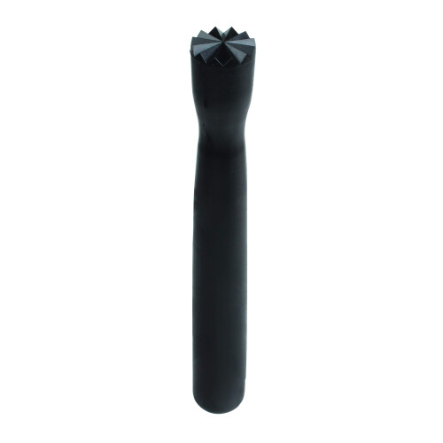 8 Inch Polycarbonate Bar Muddler with Triangular Head Black Cocktail Tool for Fruit and Herbs