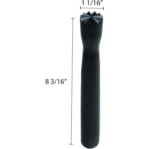 8 Inch Polycarbonate Bar Muddler with Triangular Head Black Cocktail Tool for Fruit and Herbs 2