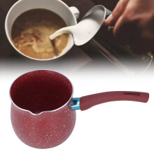 Non Stick Milk Pan Butter Warmer Pot with Cool Touch Handle and Pour Spout for Induction Stove