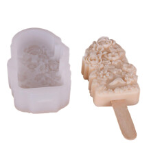 Silicone Popsicles Molds Flower Shape Ice Cream Molds-2