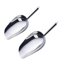 2 x Stainless Steel Ice Scoop Pink Ice Cube Trays Machine Large Ice Scoop Balls Strainer Reusable Ice Breaker Tool Crushed Cup Stainless Steel
