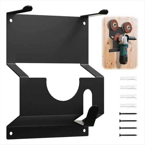 Angle Grinder Holder, Wall Mount Bracket Storage Rack with Wire Stand 2