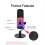 USB/XLR RGB Desktop Dynamic Microphone for Podcasting Recording Gaming 6