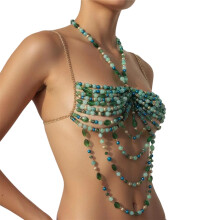 Elegant Beads Body Chain Adjustable Beads Jewelry Body