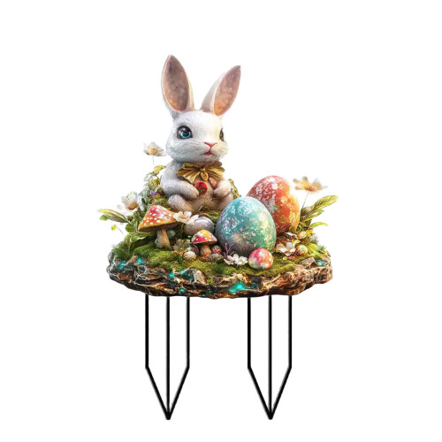 Easter Rabbit Acrylic Sign Easter Decoration Collectible-OH828