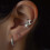 Artistic Swallow Ear Cuff Clip Comfortable Wear Unique Design 5