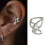 Artistic Swallow Ear Cuff Clip Comfortable Wear Unique Design 2