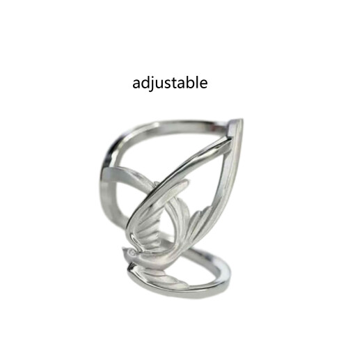 Artistic Swallow Ear Cuff Clip Comfortable Wear Unique Design 2