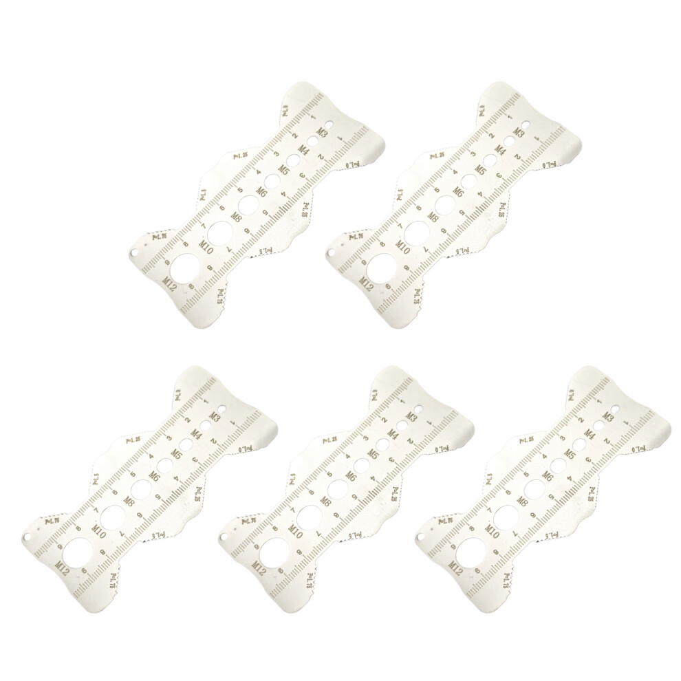 Corrosion Resistant Thread Measuring Gauge Tool For-5Pcs 7696001057858