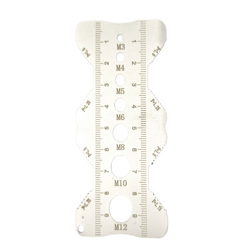 Stainless Steel Pitches Gauge With Etched Scale For-1Pc 7696001058442