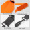 Ergonomic Trimmer Harness With Padded Supports For-Orange 7