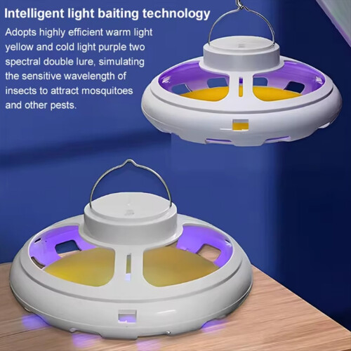 Mosquito Light Traps with 5 Sticky Pads USB Rechargeable Bug Control F 2