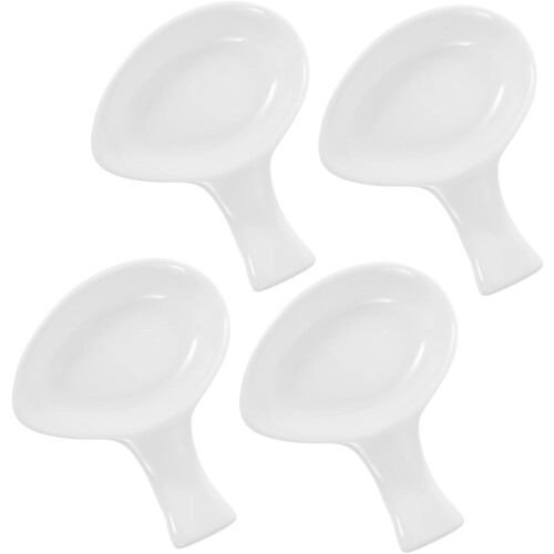 Multifunctional Chopstick Holder Drying Utensils Ceramic White 4 Pieces x 2 2
