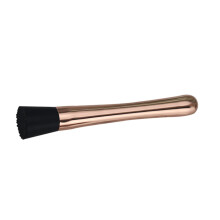 Stainless Steel Cocktail Muddler Rose Gold Finish with Ergonomic Grip for Home Bar and Restaurants 20.53cm
