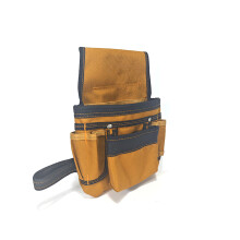 Tool Belt Featuring Detachable Bags And Wide Belt Reduces
