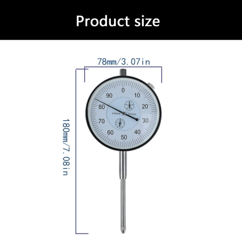 Mechanical Face Indicator High Accuracy 0-50mm Ranges for 2