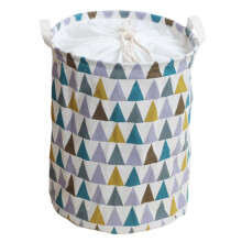 Panier à linge pliable, boîte de rangement étanche, panier de rangement pliable avec anneau de support en métal, matériau naturel robuste,