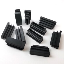 Flexible Chair Leg Floor Protectors For Easy Installation, Rectangle Plastic Chair Leg Caps With Durable Plastic Tubing Glide End Insert, Suitable For