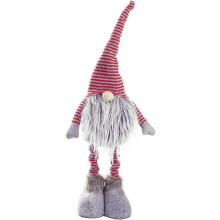 Handgjord skandinavisk folklorefigur, bordsdekoration med utdragbara fjäderben, perfekt för att sprida festlig glädje i din julstämning