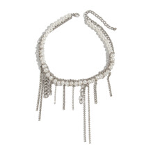Sweet Cool Heart Star Moon Tassels Pendant Necklace For Women-1
