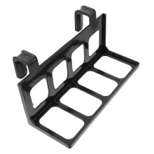 Hanging Flower Basket Support Rack with Elegant Hollow Design for Weddings, Exhibitions and Conferences Black