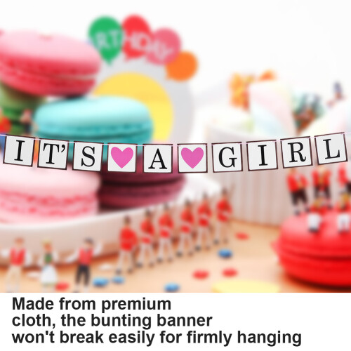 Κομψές διακοσμήσεις για baby shower, δήλωση «Είναι αγόρι», ανθεκτικό υφασμάτινο φόντο 2
