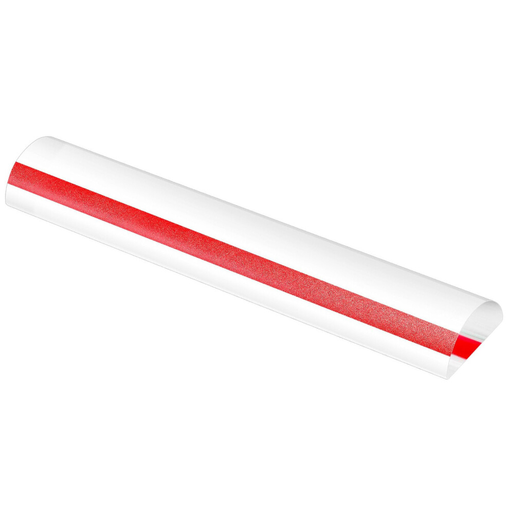 Red 6Inch Magnifying Ruler Bar With Guiding Marker Professional