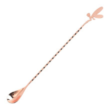 Stainless Steel Long Handle Stirring Sticks Cocktail Mixing Spoon Stirrer Rose Gold