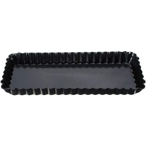 Rectangular Nonstick Pie Pan with Removable Bottom for Easy Release and Even Baking 1