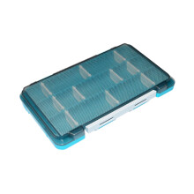 Fishing tackle storage box with adjustable dividers, transparent fishing bait storage box