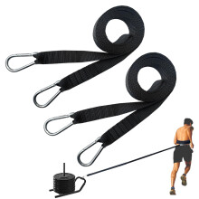 Sledge Trainer Pull Cord Tyre Drag Waist Belt Powerlifting Gym Sled Workout Belt for Back, Chest, Legs