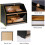 Large Wooden Bread Box with Plexiglass Window, Extra Large Double Layer Bread Storage for Kitchen Counter 3