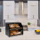 Large Wooden Bread Box with Plexiglass Window, Extra Large Double Layer Bread Storage for Kitchen Counter 5