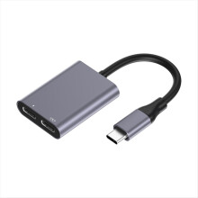 2-in-1 USB-C AR-Brillen-Dockingstation mit PD-Schnellladefunktion und zwei integrierten Anschlüssen