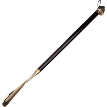 Extra Long Metal Shoe Horn 57cm with Ergonomic Handle and Smooth Finish for Men and Women