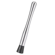 Stainless Steel Cocktail Muddler 25cm with Ice Crushing Hammer Head and Ergonomic Grip for Bar Use