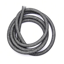 6mm Rhinestone Cord Black White Mesh Crystal Trim for Bridal Dresses DIY Clothes Shoes Bags 1 Yard