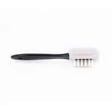 ThreeSided Shoe Cleaning Brush with Soft Bristles and Long Handle for 360 AllAround Cleaning