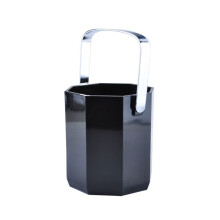 Ice Bucket 1L Black Acrylic with Handles for Wine Champagne and Beer Keeps Drinks Cold